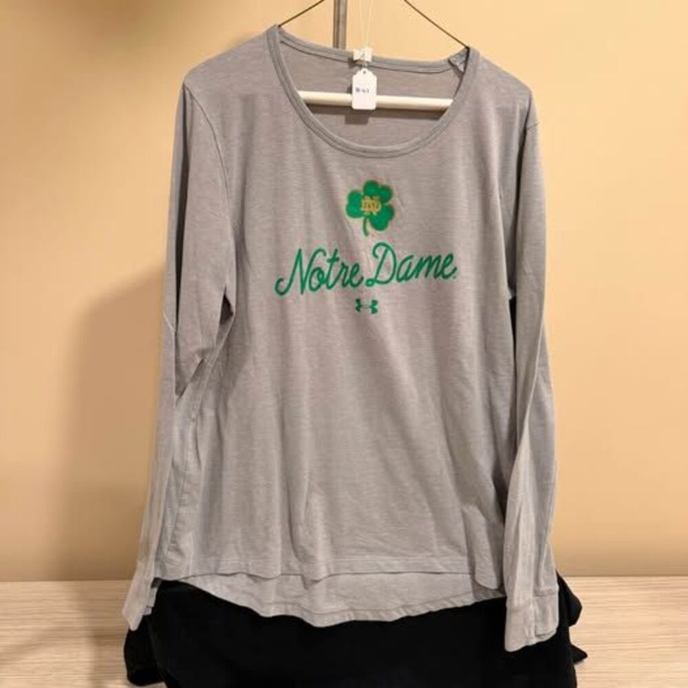 Under Armour Notre Dame Long Sleeve Shirt XL
